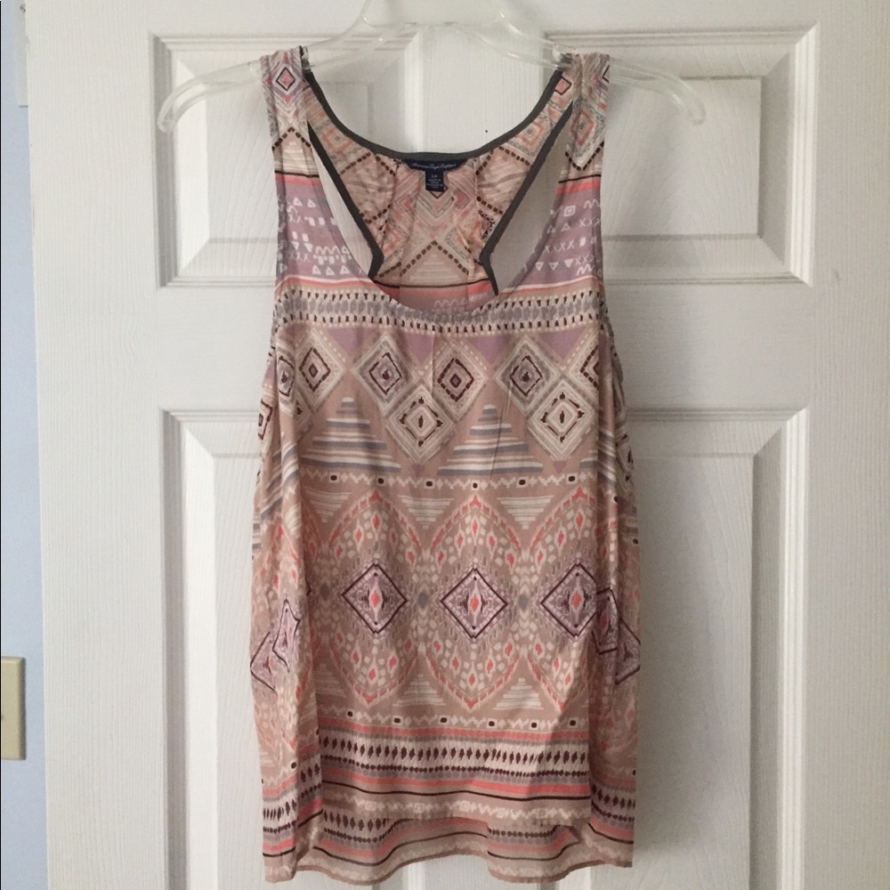 Tribal Pattern Chiffon Tank